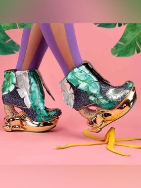 {Irregular Choice} Be Leaf Me Banana Leaf collection.
